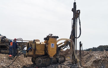 Aoke DHD4G-115mm Bit Test in Hubei, China